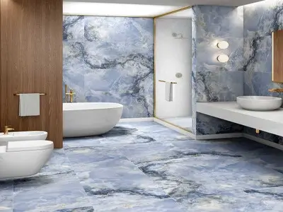 کاشی زیبای بدنه سرویس بهداشتی و حمام